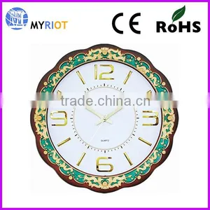 15 Inch Wave Frame Beatiful Plastic Quatrz Clock thumbnail-2