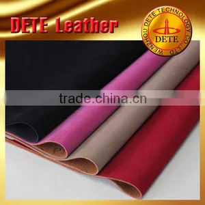 2015 Newest Nature Flocked Leather for Shoes and Bags With Nature Leather Feeling thumbnail-1