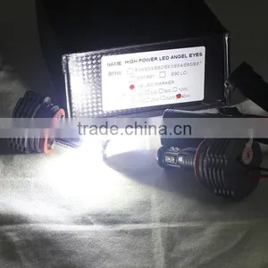 Led Headlight h8 40w Led Marker Angel Eyes 8 Led 3528 1400lm 6000k White Halo Light for Bmw E90 E91 E82 E87 F01 F02 E60 E61 x5 thumbnail-5