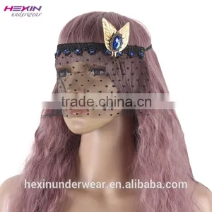 Low Price Mesh Design Women Elegant Mini Masquerade Mask thumbnail-1
