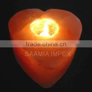 Beautiful Himalayan Salt Crafted Candle Holder thumbnail-2
