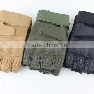 Cut Finger Olive Green Army Gloves thumbnail-1