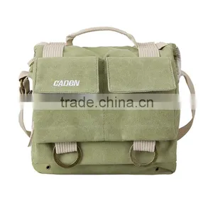 Caden Canvas Functional Camera Large Shoulder Bag thumbnail-1