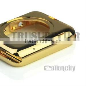 Best Quality and Most Popular 24kt Gold Plated Stainless Steel Housing Replacement for Apple Watch thumbnail-3