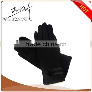 2016 Best Quality Handmade Cheap Wool Gloves With Lint thumbnail-3