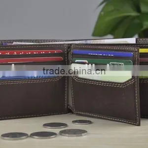 13003 Bill-fold Business Style Brown Cheap Mens Leather Wallet thumbnail-6