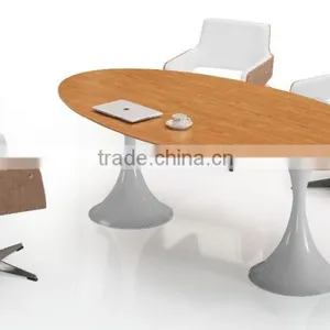 China Manufacturer Best Price Wooden Small Round Office Meeting Table thumbnail-3