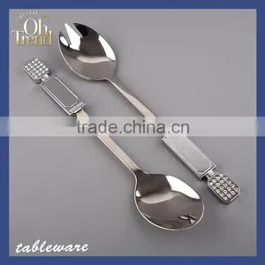 SH - Brilliant Silver Spoon & Fork Set, Good Quality Sample Free Flatware Wholesale Stainless Steel Cutlery Set thumbnail-1