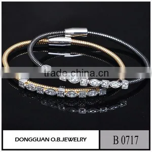 New Items Snake Chain Jewelry Magnet Zircon Bracelet thumbnail-3