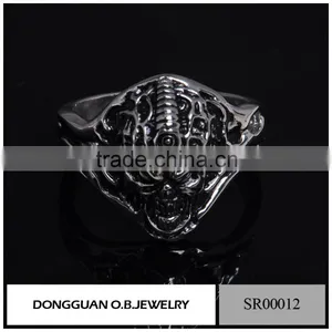 316L Skull Ring Stainless Steel Ring, Men's Rings Jewelry/Skull Fashion Ring With Price thumbnail-2