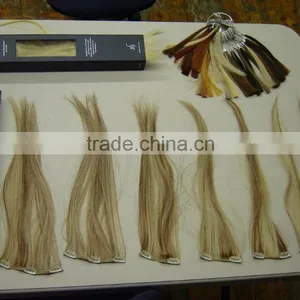 16"--24" Factory Wholesale Price Best Popular Blond Clip In Human Hair Extension thumbnail-4