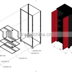 Free Standing Metal Tools Storage Cabinet Powder Coating thumbnail-3