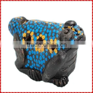 Funny Handmade Musical Frog Design Ceramic Flute Ocarina thumbnail-1