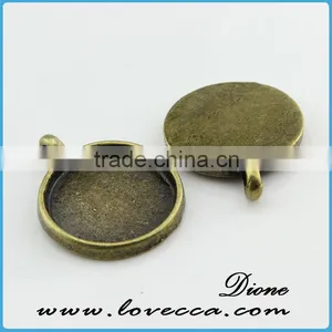 DIY Kits- 25mm Round Trays, Glass, and Chains. Photo Pendant Trays Cabochon Kits. Vinatge-Antique Bezel Settings thumbnail-1