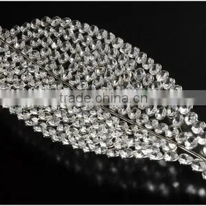 Wedding Table Decoration Crystal Plates Beads Leaf Type for Wedding Party Supplies thumbnail-1