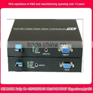 1 Channel VGA Over Fiber Optic Video Converter Transmitter and Receiver Set thumbnail-1