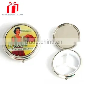 Metal Pill Case/ Pillcase With Jewel, High Quality Cute Pill Case thumbnail-4