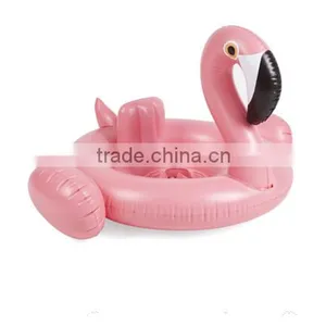 2016 Summer Baby Pink Flamingo Swimming Ring Inflatable Swan Swim Float Water Fun Pool Toys Swim Ring Seat Boat Kids Swimming thumbnail-1