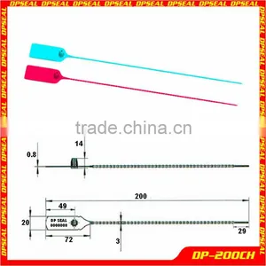 Plastic Bank Security Seal, Printed Cable Ties DP-200CH thumbnail-1