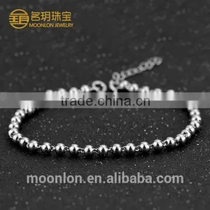Wholesale Silver Beads Bracelets for Men, Friendship Bracelets Jewelry Stores thumbnail-3
