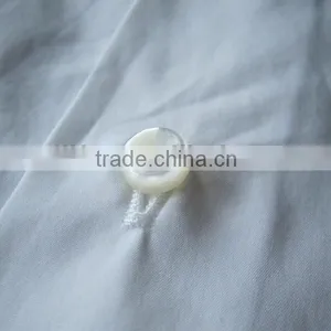White MOP Mother of Pearl Shell Button for Polo Shirt thumbnail-1