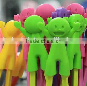 2016 Cute Silicone Bulk Plastic Chopsticks For Chilren Training Chopsticks thumbnail-3