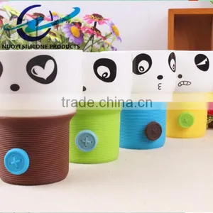 Silicone Cup Sleeve in Cute Panda Cup thumbnail-3