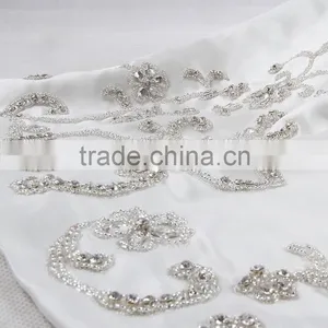 RSW907 Detachable Illustion Neckline Sexy Strapless See-Through Embroidery Designs For Mermaid Wedding Dress thumbnail-4