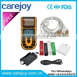 Resting 12 Leads Handheld Single Channel Electrocardiograph ECG Machine EKG 80A Monitor thumbnail-1