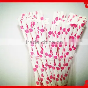 Party Supplies Food Grade Print Straw Pack in PVC Tube Paper Drinking Straws for Wedding Party thumbnail-6