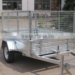 7x5 Galvanised Cage Trailer thumbnail-2