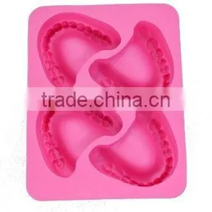 Novelty Food Grade Silicone Teeth Shape Ice Cube Tray, Silicone Ice Teeth Tray thumbnail-6