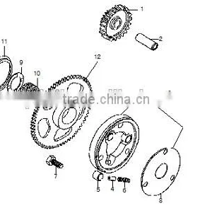 Loncin Gn300 Engine Parts Gn300 Starter Clutch thumbnail-1