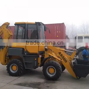 Сельскохозяйственный компактный трактор 5 тонн, 50 л.с., 4x4 с фронтальным ковшом и обратной копалкой thumbnail-1