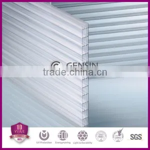 12/16/18mm 6-wall D Structure Multiwall Polycarbonate Sheet/Plastic Roof thumbnail-3