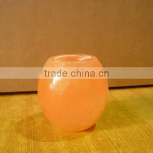 Heart Shape Tea Light Holder/ Rock Salt Tea Light Holder/ Himalayan Salt thumbnail-3