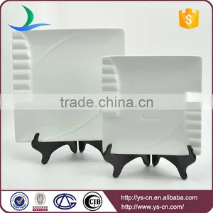 Wholesale Ceramic White Square Restaurant Custom Dinner Plate thumbnail-1