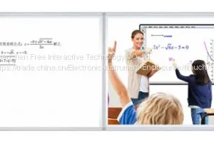 Multiuser 100 Inch Dual Writing Interactive Whiteboard All-in-one Touch Screen thumbnail-1