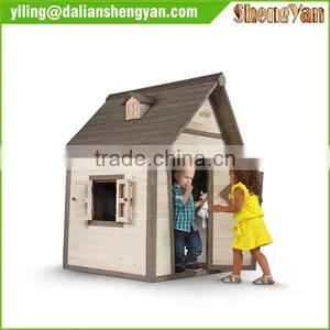 Kids Cubby House , Wood Children Playhouse thumbnail-3