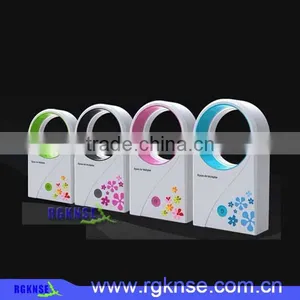 RGKNSE Dual-use Hand Held USB Battery Mini No Leaves Fan Air Conditioning Fan thumbnail-5