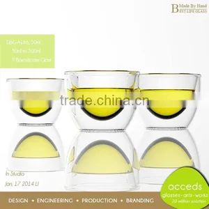 Tableware Producer Double Wall Heat Resistant Espresso Coffee Glass Cup thumbnail-6