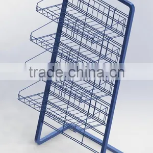 C8581 Floor Standing 4 Basket Display Rack thumbnail-1