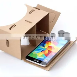 Factory Wholesale 3D VR Box Google Custom Cardboard Glasses 2.0 for Mobile Phone thumbnail-6