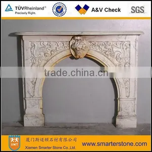 Antique Marble Fireplace Mantel thumbnail-1