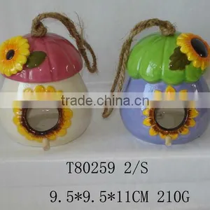 Ceramic Hanging Bird Breeding Cage thumbnail-1
