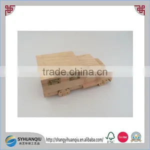 Handmade Decorative Wooden Truck Toy Moeny Box thumbnail-1