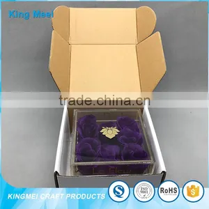 Heart Shape High Quality Gift Acrylic Storage Rose Box thumbnail-5