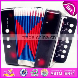 Популярный детский деревянный музыкальный аккордеон с кнопками W07K006C thumbnail-3