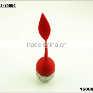 16088 Leaf Shape Silicone Tea Infuser, Silicone Tea Strainer thumbnail-1