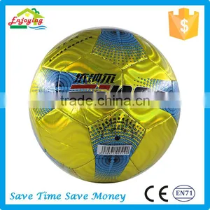 Factory Wholesale Price Pvc Laser Shiny Butyl Baldder Football Soccer Ball for Adults thumbnail-3